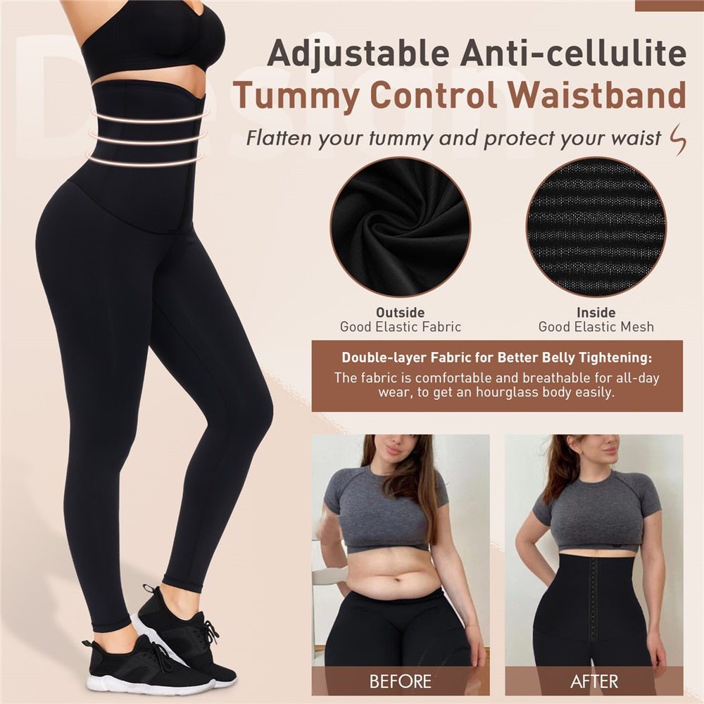 High Waisted Tummy Control Legging for Women Medium Compression