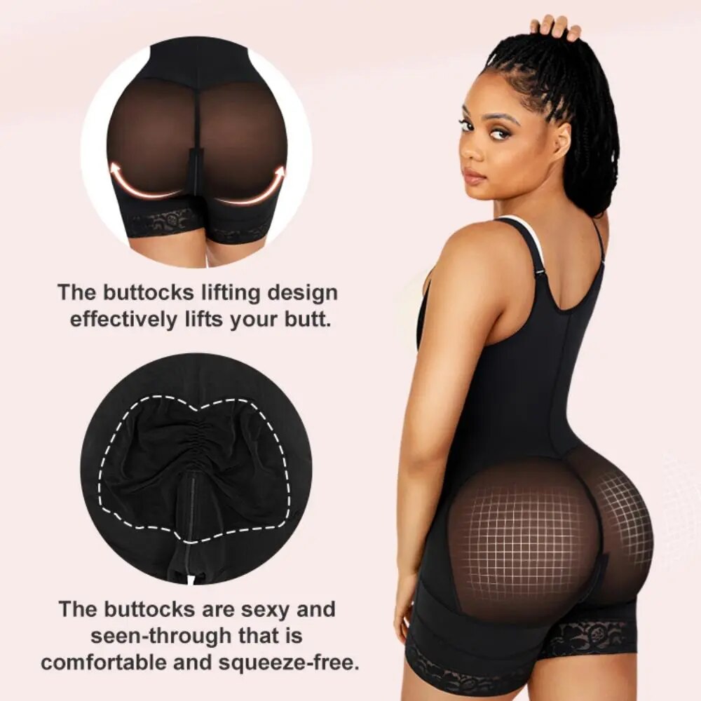 Queen Fit Open Bust Firm Tummy Control Shapewear