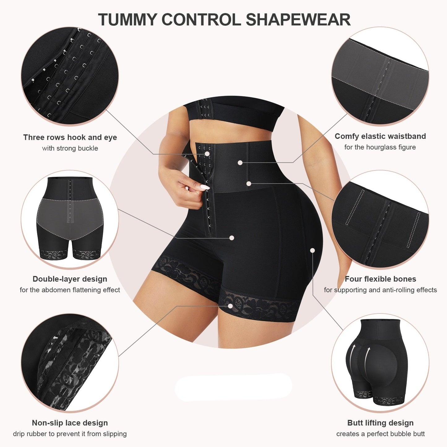 Queen Fit PowerSculpt | High Tummy Control Shapewear Shorts