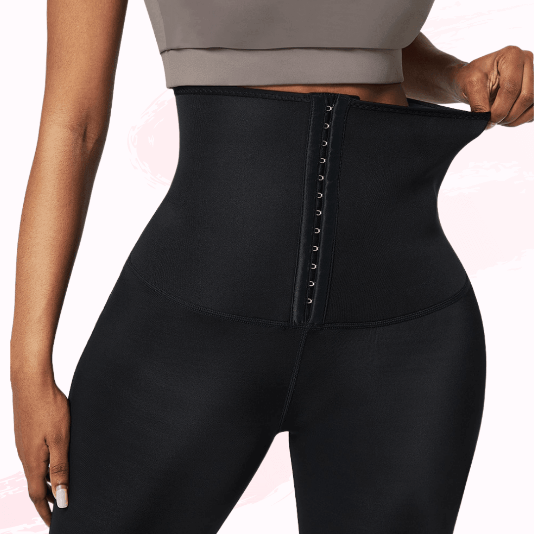 Upgraded Women Sauna Sweat Pants Training Leggings GYM Workout 9 Point Pants  Sweating Body Sweaty Pants Suitable For Fitness Running(Check Size  According To The Table) Shapewear Waist Trainer Corset