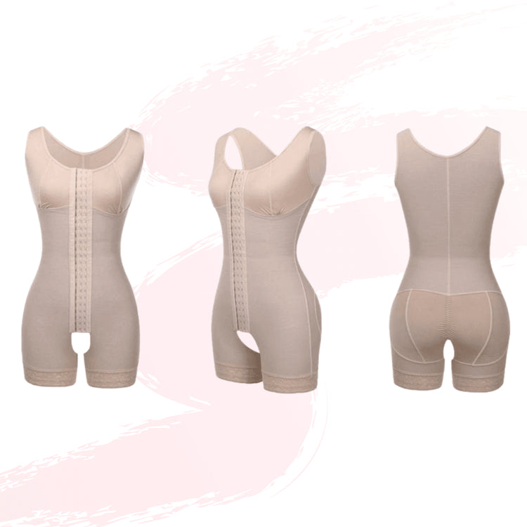 PowerSculpt™ Olivia Fit 4.0 |Tummy Control Bodysuit Shapewear | Beige | Trophy ShapeWear